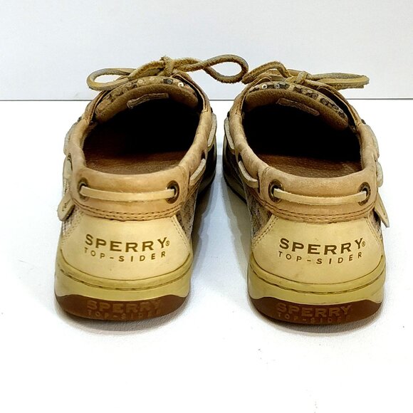 Sperry Top-Sider Angelfish 5.5M Boat Shoes Loafers Leather Upper Leopard Print - Picture 6 of 12